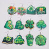 oly-f2c8ee1de084e137f1706ad0908d38b6 Wholesale St. Parcret festival earrings dwarf lucky grass rainbow beard Irish wooden earrings Cross