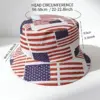 oly-f2cfa4d271a5e80270b4368ed2e38ce9 Wholesale Unisex American Flag Bucket Hat With Short Brim, UV Protection, Made Of Polyester Featuring Sewing Craftsmanship