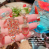 Wholesale Kardashian Love Bow Gem Earrings Papalacha Plated 18K Gold Candy Pink Heart Butterfly Ring