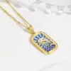 Wholesale Handmade Animal Pendant Necklace In Golden Plated Copper With Water Plating, Featuring Ball Chain For Sibling Suit