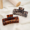 Wholesale Leopard Print Hairpin Trendy Girl Clip Hair Accessory Bun Hair Claw Hair Ornament Side Clip Back of the Head Claw Clip