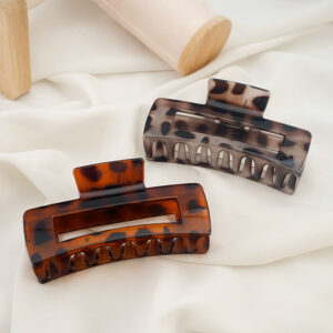 oly-f2f557465ca816a7942acacdc227ffce Wholesale Leopard Print Hairpin Trendy Girl Clip Hair Accessory Bun Hair Claw Hair Ornament Side Clip Back of the Head Claw Clip
