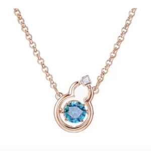 Smart blue gourd necklace