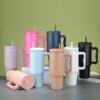 oly-f34df0c092bd15421d83a97464e12088 Wholesale Third Generation 40oz Ice Cup Car Handle Straw Thermos Cup 304 Stainless Steel Thermal Insulation and Cold Storage