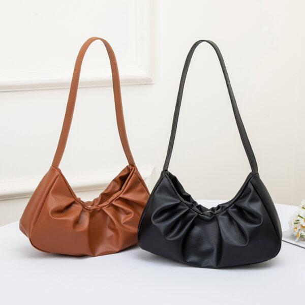 oly-f371a171d0da86b2c9ad1d106afc0a67 Wholesale Shoulder bag, pleated underarm bag, crescent-shaped bag