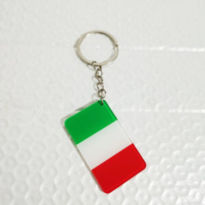 Italian flag keychain