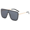 Wholesale One-piece sunglasses men's and women's -style personalized large frame one-piece sunglasses Internet celebrity trendy couple Sun-proof glasses trendy