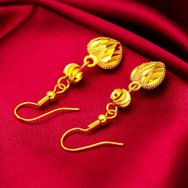 Wholesale Jewelry ladies love earrings Vietnam sand gold women tassel earrings wholesale love earrings