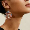 Wholesale Retro Multicolor Cartoon Character Drop Earrings For Women With 304 Stainless Steel Posts, Acrylic Print Design