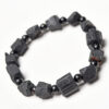 oly-f3d38bd9cc39fe15d840c9a8f9edb979 Wholesale Fuhong jewelry natural tourmaline crystal black tourmaline raw stone frosted single ring bracelet jewelry raw ore bracelet