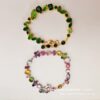 Wholesale Electroplated alloy candy teardrop bracelet, fresh candy green bangle