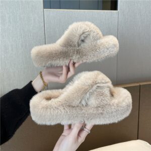 Cross-over ultra-soft, premium thick sole upgraded version, khaki color (4.2cm) / 35