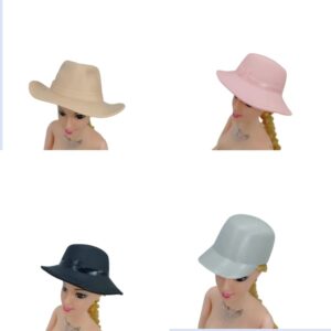 Wholesale toy doll accessories Denim hat cap wine bottle cap decoration a variety of multi-color can be selected
