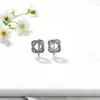 Wholesale Geometric Smooth Stud Earrings For Women In Copper With Golden Plated Water Plating And 0.03µm-0.05µm Thickness
