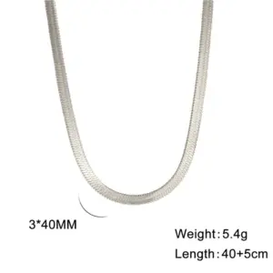 Silver / 3mm wide / 40 5cm Long