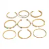 Wholesale 304 Stainless Steel Geometric PVD Coated 18K Real Gold Plated Real Gold Plated Elegant Waterproof Non Tarnish Plating Bangle