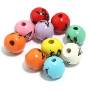 Randomly Mixed Butterflies / Approximately 16mm, Hole 4.3mm, 10 Pieces/pack
