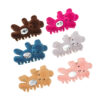 Wholesale Valentine's Day gift metal waving bear rhinestone flocking grip toy hairpin headdress hairpin updo shark clip