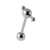 Wholesale 1 Piece Tongue Rings Simple Style Geometric 304 Stainless Steel Plating 18K Gold Plated