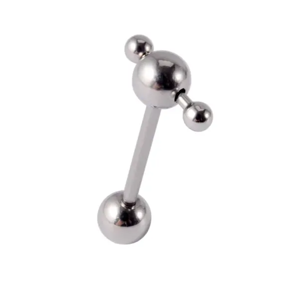 Wholesale 1 Piece Tongue Rings Simple Style Geometric 304 Stainless Steel Plating 18K Gold Plated