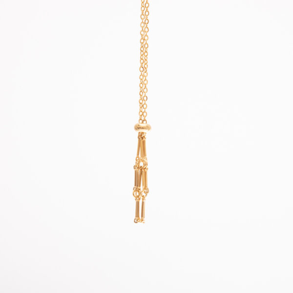 oly-f4f25df22e1c2f94269e1b7f22fc5586 Wholesale Stainless Steel Net Pocket Necklace High-grade Natural Gemstone Crystal Accessories Bamboo Woven Adjustable Chain Pendant