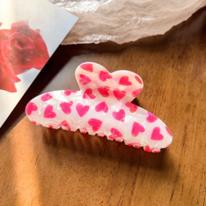 10.5cm love hairpin-love pink / Acrylic