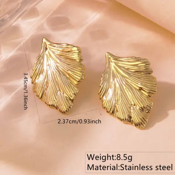 Wholesale 1 Pair Simple Style Commute Geometric 304 Stainless Steel Imitation Gold Electroplating Ear Studs