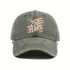 Wholesale Unisex Breathable Baseball Cap With Printing Craft In Dyed Black, Perfect For America's 250th Anniversary