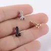 Wholesale 1 Piece Tongue Rings Simple Style Geometric 304 Stainless Steel Plating 18K Gold Plated