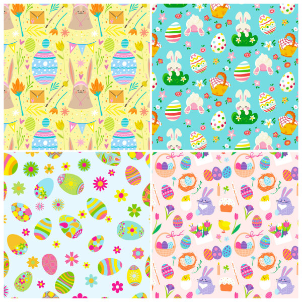 oly-f548641da54bc3cf384250b5b0e09730 Wholesale 12 Pieces Per Pack Easter Product Easter Eggs Rabbit Cute Style High-Value Decorative Material Base Handbook
