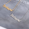 oly-f560fd57be762bd71712c729230f719b Wholesale Stainless Steel Best-Selling Jewelry Water Wave Chain Creative Babygirl English Letter Necklace
