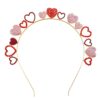 Wholesale  Valentine's Day love headband headdress pink alloy headband girl party gift