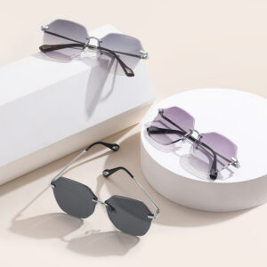 oly-f57146a0f5da02b8a11346e867d53cda Wholesale Sunglasses Women's New Ins Trendy Frameless Cut Edge Gradient Sunglasses Shake Tone Live Selling UV Protection