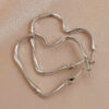 Wholesale Valentine's Day Selling Barbie Powder Three-Layer Heart-Shaped Love Earrings Simple Pendant Acrylic Texturing Dopamine Earrings