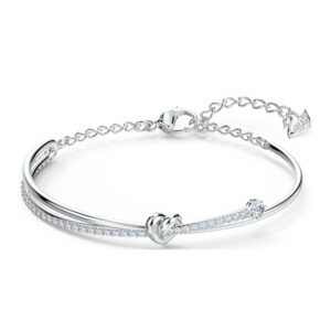 Platinum love twist bracelet