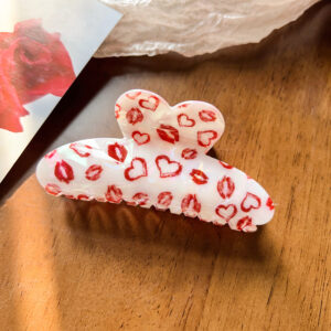 Acrylic 10.5cm love-red lip print / Acrylic