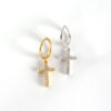 oly-f5a5ad2767bb9a652bd53f12d1e9fb49 Wholesale Classic Cross Micro Diamond Earrings Women's Ear Buckle Zircon Earrings INS Trendy Elegant All-match Ear Men
