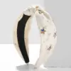 Wholesale Solid Color Pearl Hairband American Flag Women Hair Accessories Durable Minimalist Women Hairband