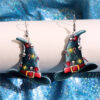 oly-f5bbff963b3fa972b12654af78c11e77 Wholesale Christmas Halloween Carnival Party Holiday Skull Wizard Hat Magic Bottle Acrylic Earrings
