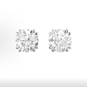 Octopus platinum earrings