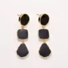 Wholesale 1 Pair Modern Style Square Copper Drop Earrings
