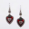oly-f61ccf08fd8818eef03eeb91e76de3bd Wholesale jewelry dark gothic punk wind field rose heart-shaped Blood Devil eye drop oil bat earrings