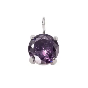 Silver / 7mm / June-Purple