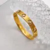 oly-f65be24b9f24adc7ebb111b725737c3b Wholesale Fashionable Round Openable Bracelet 304 Stainless Steel Plated With Water Diamonds Women's Casual Holiday Modern Style Jewelry