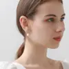 Wholesale Butterfly Stud Earrings For Women With 925 Sterling Silver Posts, Copper Base, And Zircon Inlay, Electroplated Gold Finish
