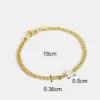 Wholesale Handmade Geometric Bracelets For Women Featuring Copper With 18K Real Gold Electroplated And Rhinestone Inlay