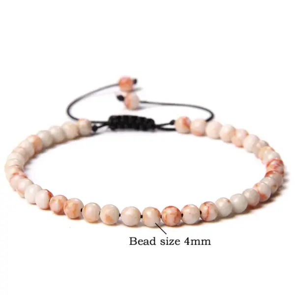 Wholesale Fashion Solid Color Natural Stone Beaded Bracelets