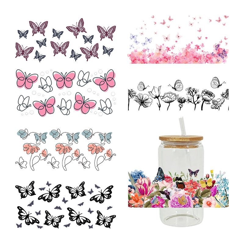 Wholesale New Cartoon Printing Heat Transfer Cup with Crystal Label Logo Pattern 23Cmx11Cm Spot