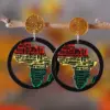 Wholesale Retro Round Multicolor Acrylic Stud Earrings With 304 Stainless Steel Posts For Women