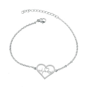 Heart + ECG (steel)